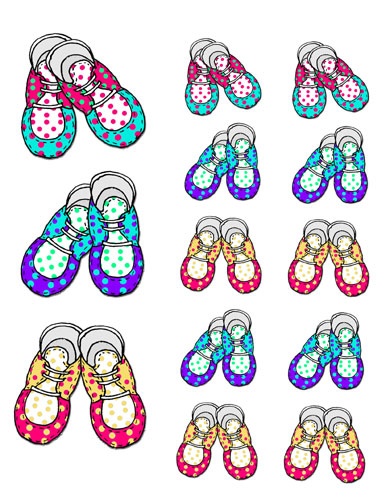Baby Shoe Clip Art - Think Crafts by CreateForLess