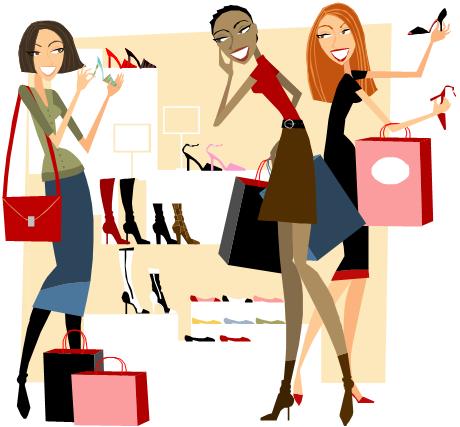 Free Clip Art Images Of Women Shopping | Your Guide to Online ...