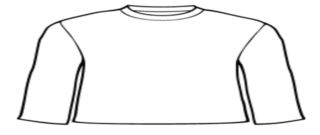 Printable T Shirt Outline - ClipArt Best