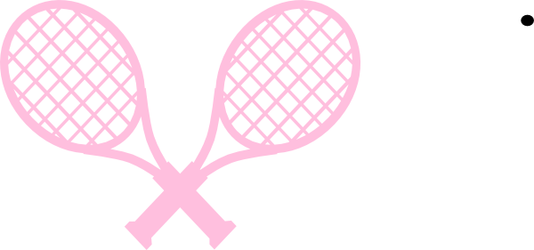 Pink Tennis Rackets clip art - vector clip art online, royalty ...