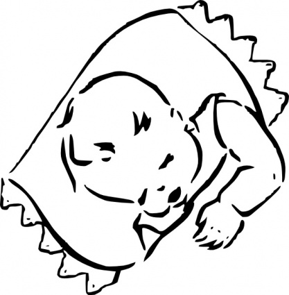 Sleeping Baby clip art - Download free Other vectors