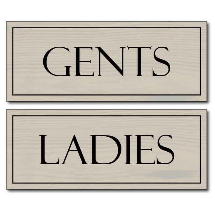 Wooden style toilet signs, Ladies & Gents Loo Door Signs Men & Women …