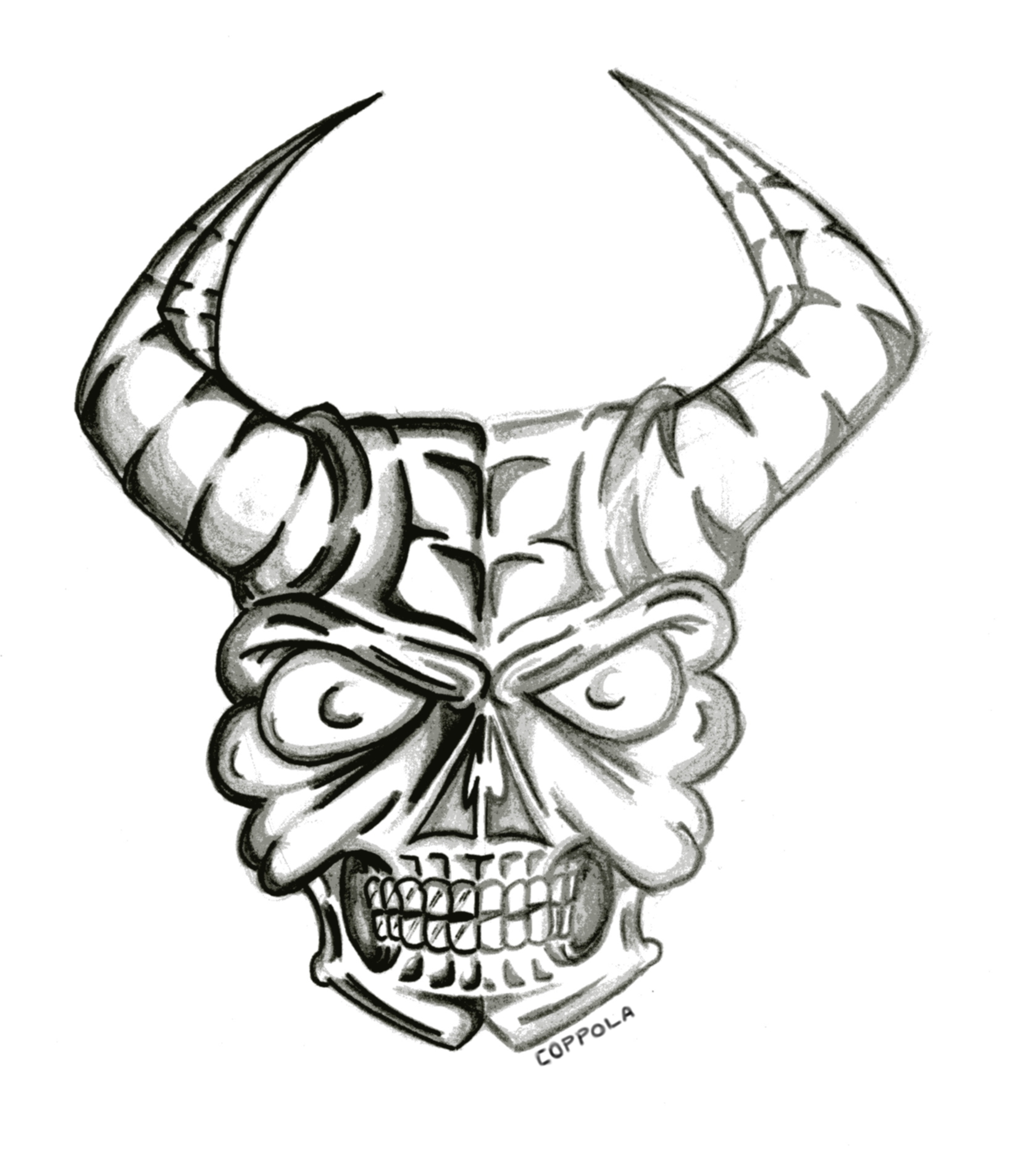 Pictures Of Drawings Of Skulls - ClipArt Best