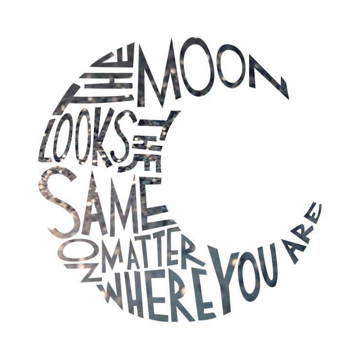 Printable Poster - The Moon - Travel - Hand Lettering - Art Print - H…