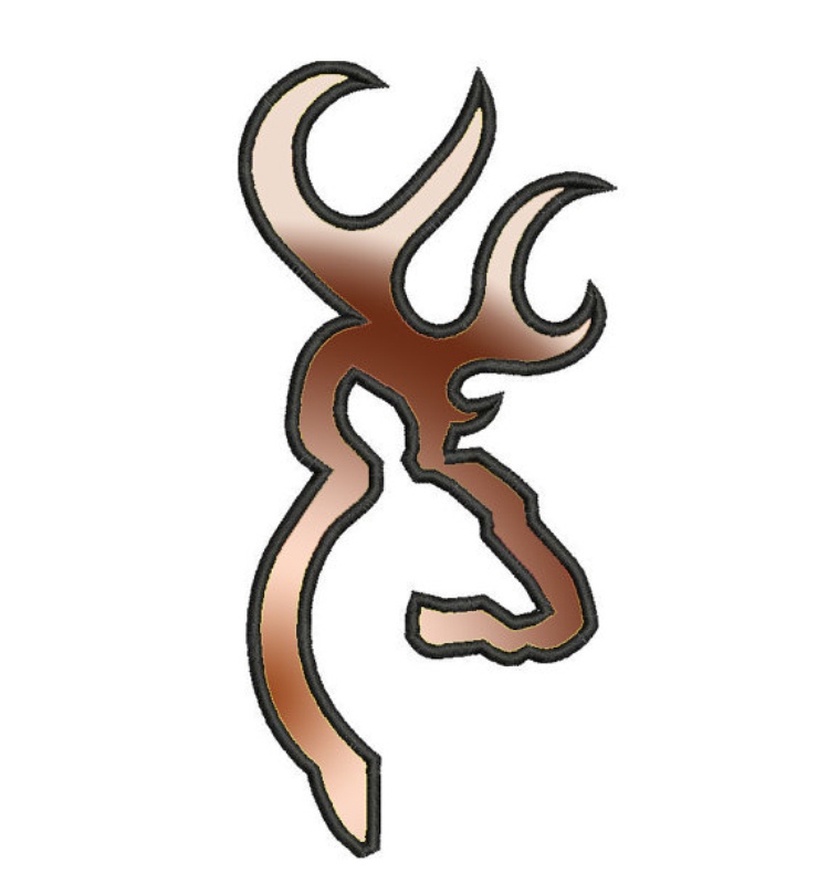 Browning Deer Machine Embroidery Applique Design | Shoply ...