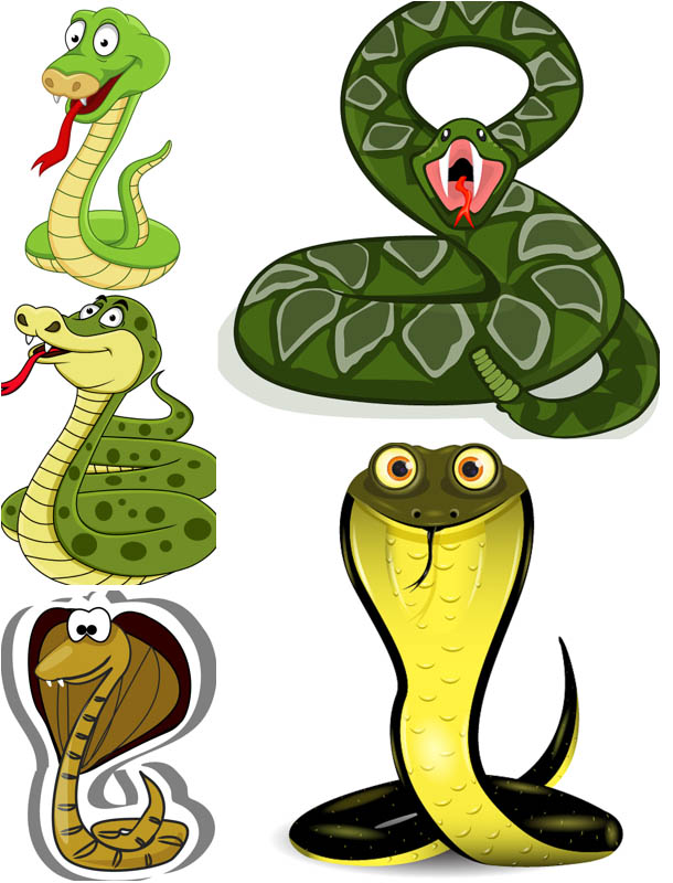 Cartoon snake vector | Vector Graphics Blog