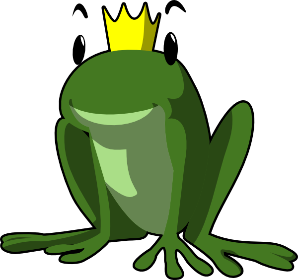 Prince Frog clip art - vector clip art online, royalty free ...