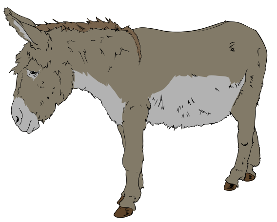 File:Donkey clipart 01.svg - Wikimedia Commons