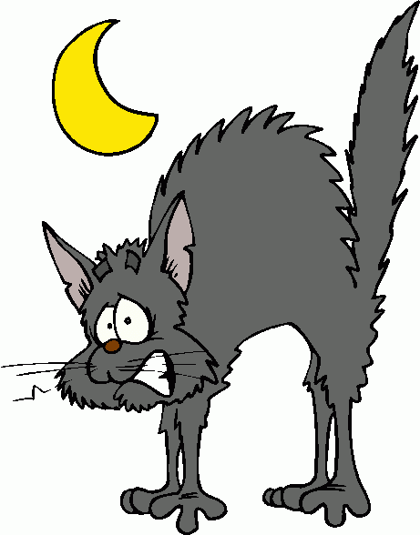 free clipart scared cat - photo #28