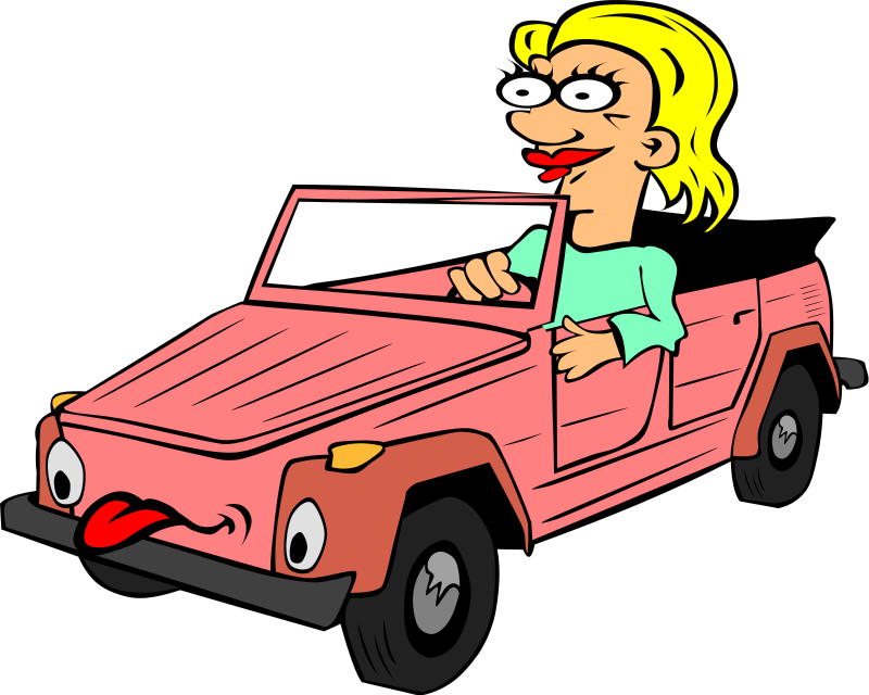 Cartoon Car Driving