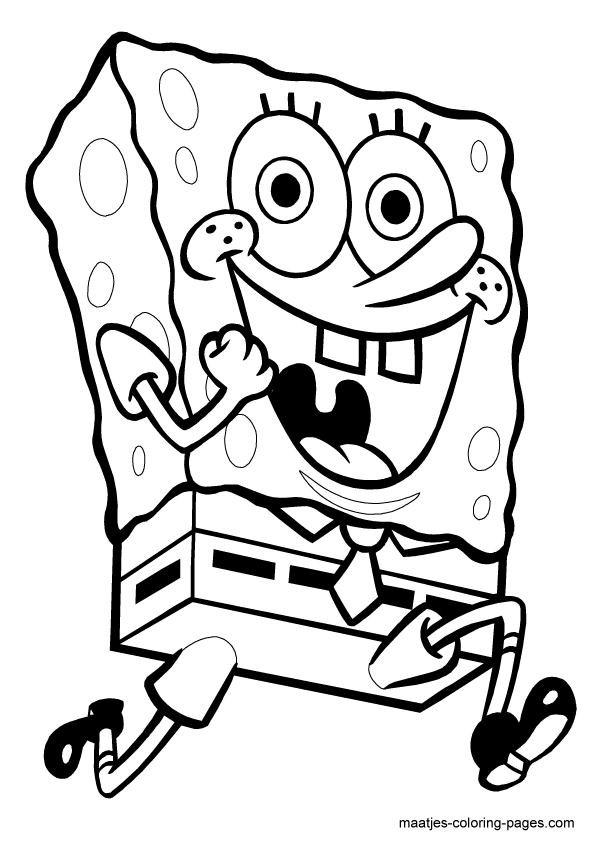 Spongebob Coloring Pages Page 1 | Cartoon Coloring Pages