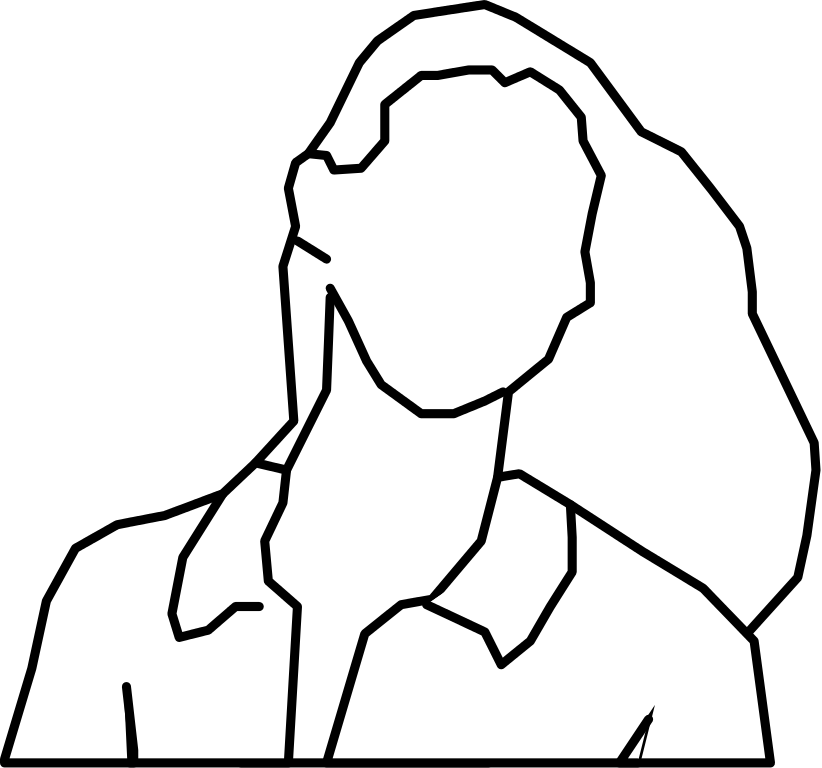 File:Silhouette woman front outline bw.svg - Wikimedia Commons