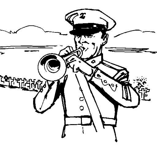 black and white memorial day clip art
