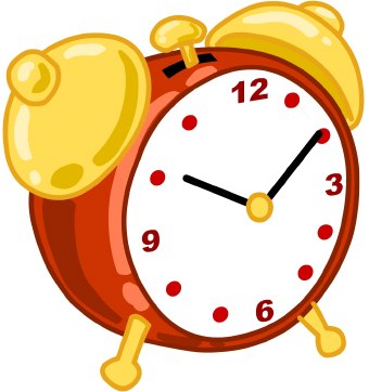 Pix For > Colorful Clock Clipart