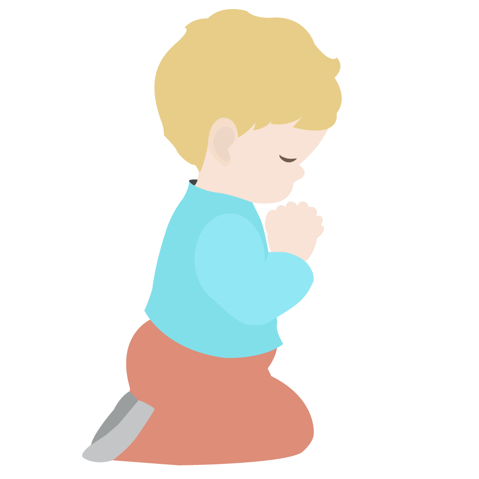Boy Praying Clipart