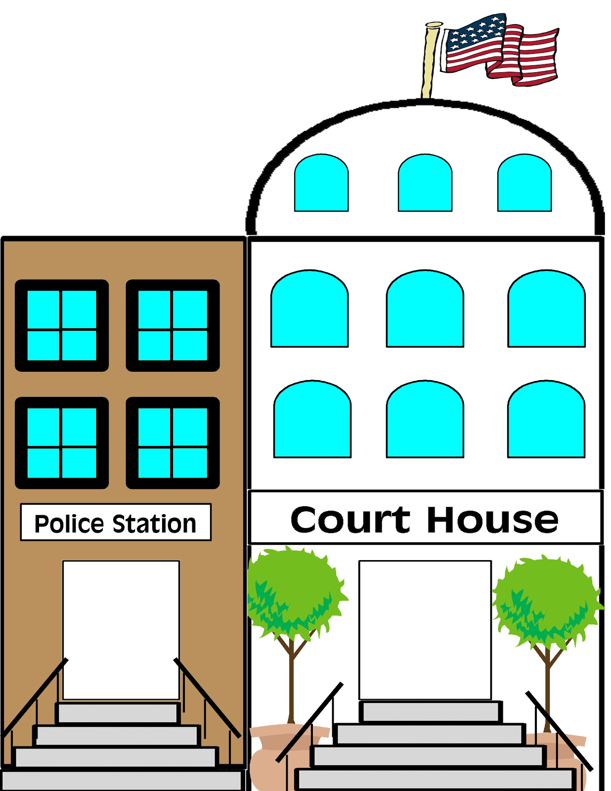Pix For > Police Station Clipart