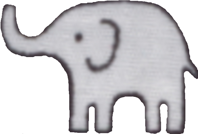 Cute Elephant Stencil