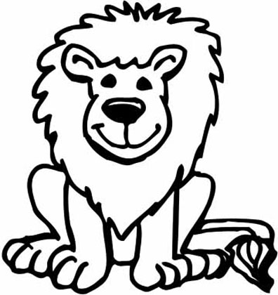 Cartoon Lion Drawing Clipartsco