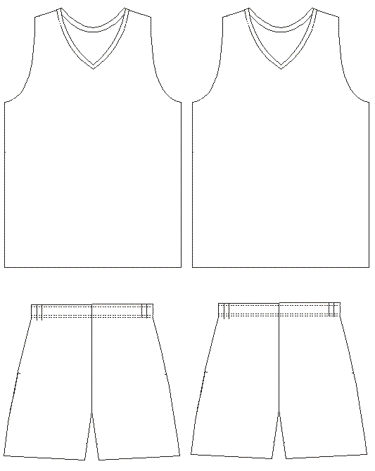 Blank Basketball Jersey Template - Cliparts.co