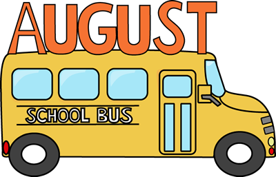 August School Bus Clip Art - August School Bus Image