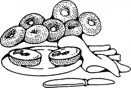 Bakery Breakfast Bagels Clip Art-vector Clip Art-free Vector Free ...