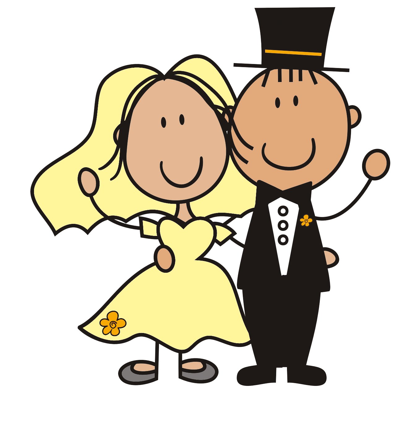 Cartoon Wedding Couple Cliparts.co