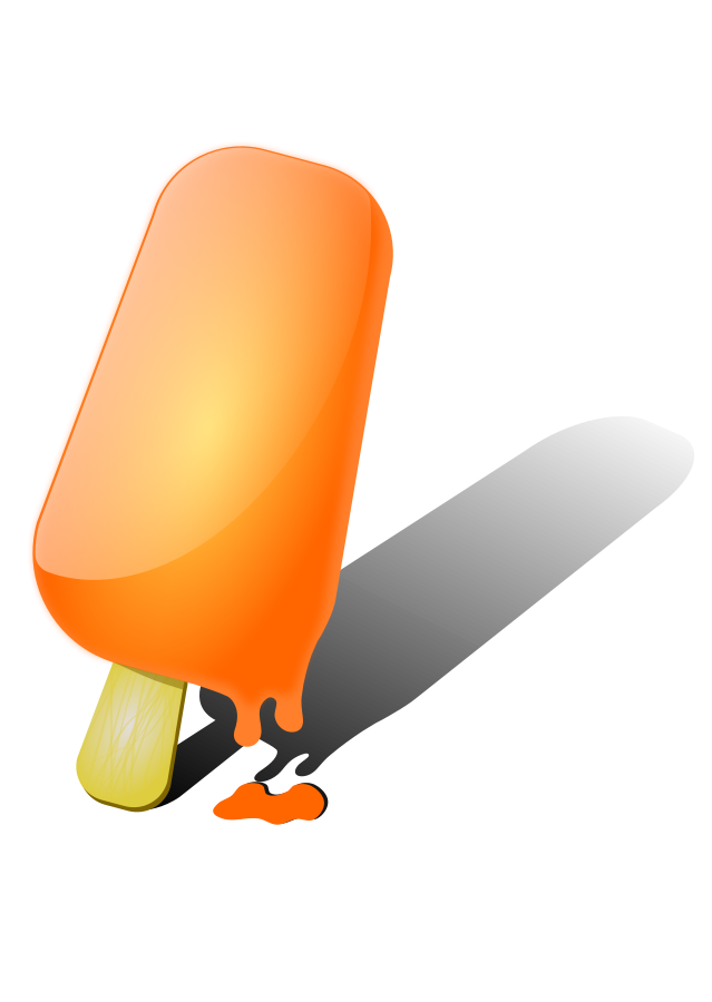 Orange ice large 900pixel clipart, Orange ice design