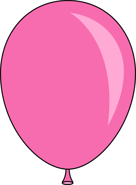 Light Pink Balloon clip art - vector clip art online, royalty free ...
