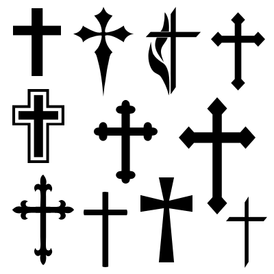 Christian Cross Shapes for Photoshop and Elements