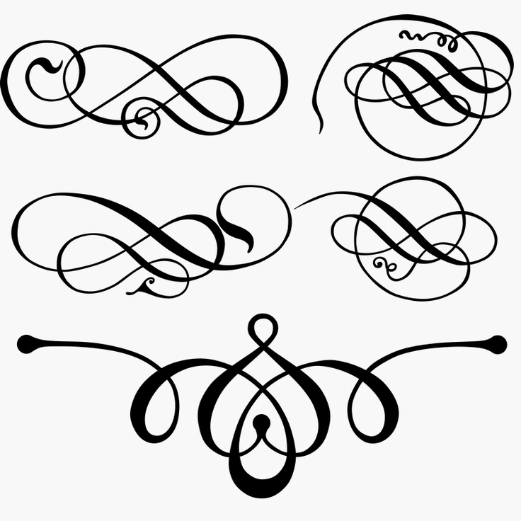 clipart lines scrolls - photo #38