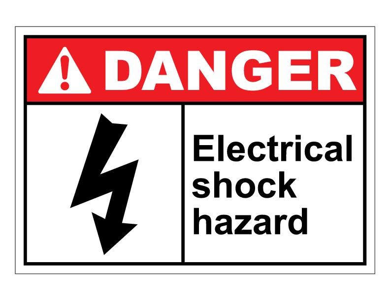 ANSI Danger Electrical Shock Hazard