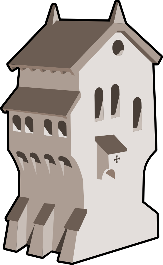 clipartist.net » Clip Art » medieval building super duper SVG
