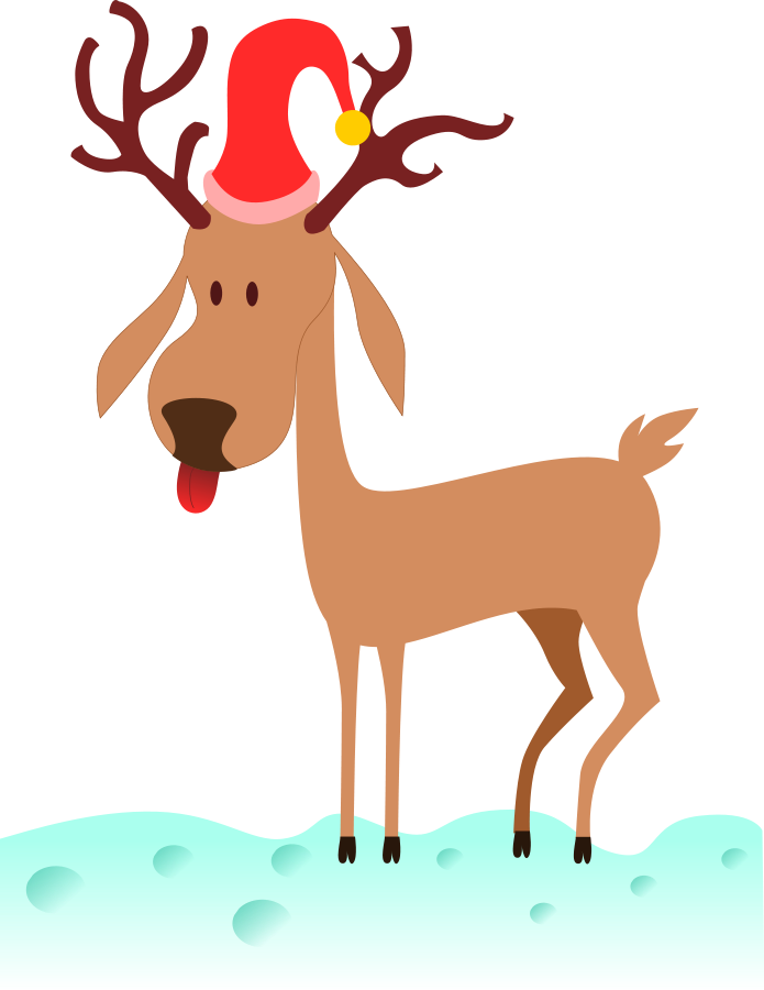 Cartoon Reindeer SVG Vector file, vector clip art svg file ...