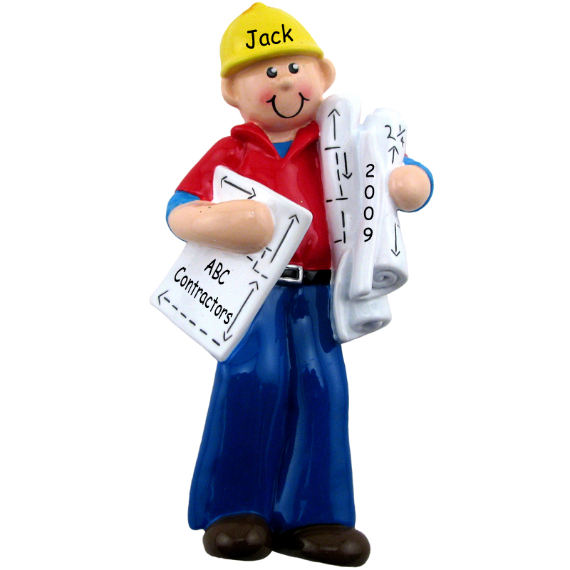 builder contractor architect christmas ornament builder contractor architect christmas ornament