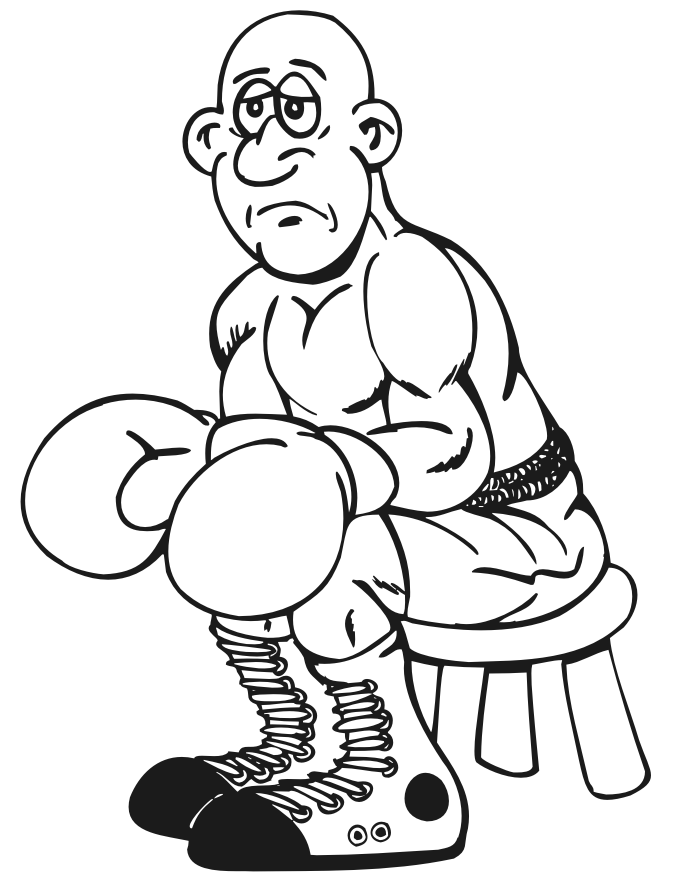 boxer face Colouring Pages (page 2)