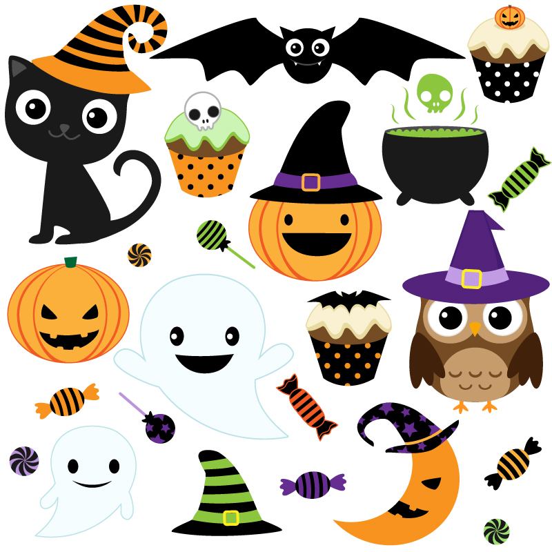 Halloween cartoon icon vector material | Vector Images - Free ...