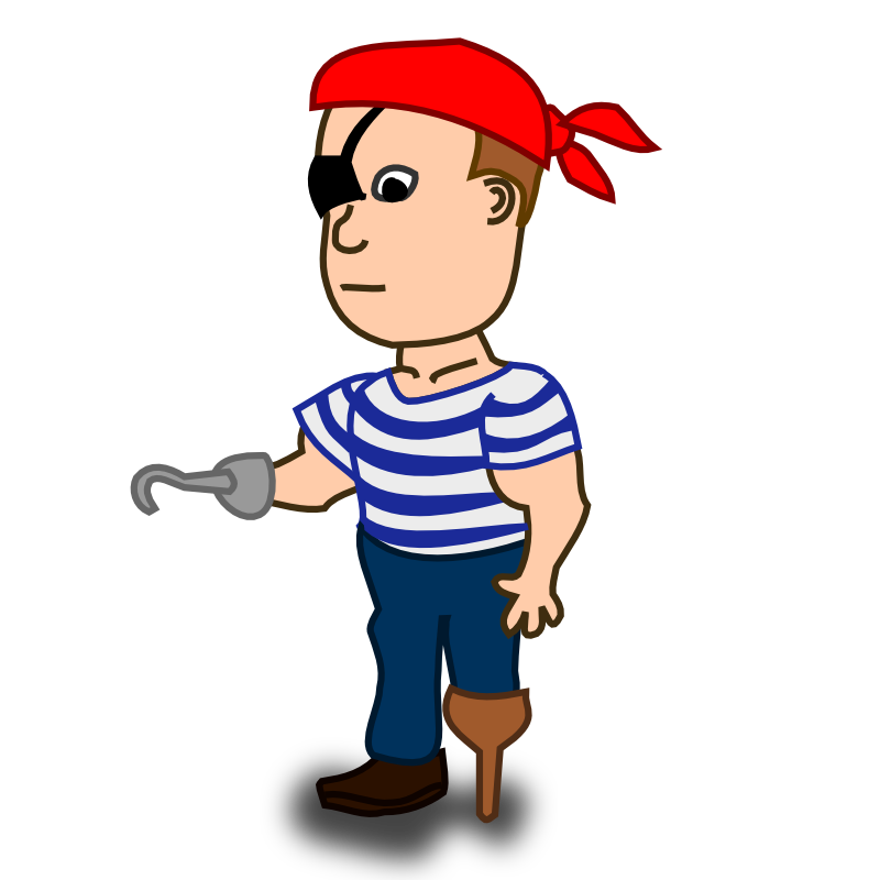 Clipart - Comic characters: Pirate