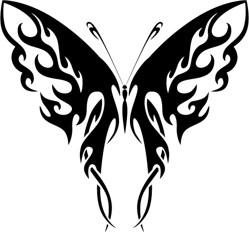 Tribal Butterflies - ClipArt Best