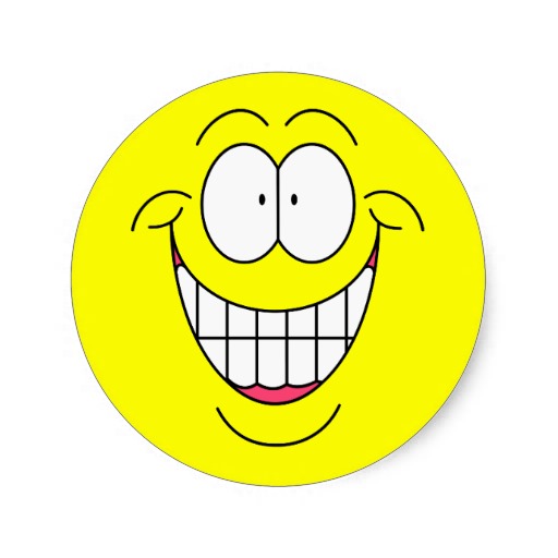 Big Smiley Face Stickers | Zazzle