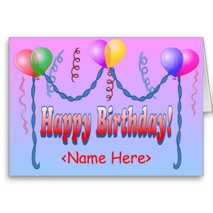 Free Printable Happy Birthday Sign With Name