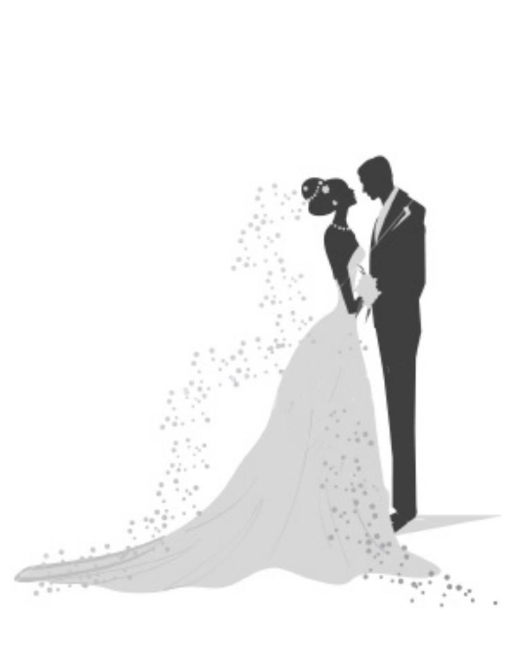 bride and groom silhouette - Google Search | Wedding Designs ...