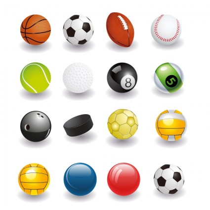 Sport balls Free vector in Adobe Illustrator ai ( .AI ...
