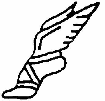 Winged Foot Logo - ClipArt Best