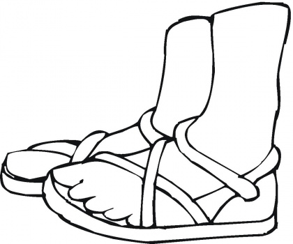 Images For - Feet Coloring Page