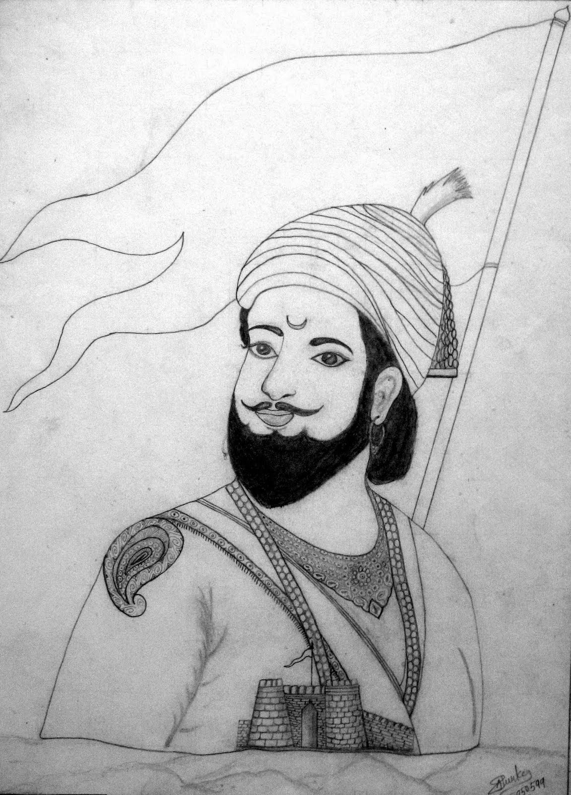 Shivaji Maharaj Sketch - Cliparts.co