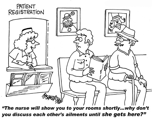 Nurse cartoons – patient registration | Scrubs – The Leading ...