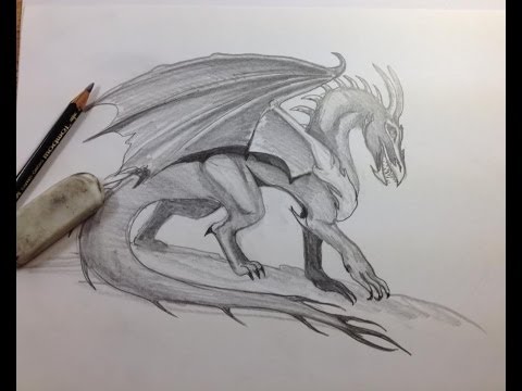 How to draw a Dragon base - YouTube