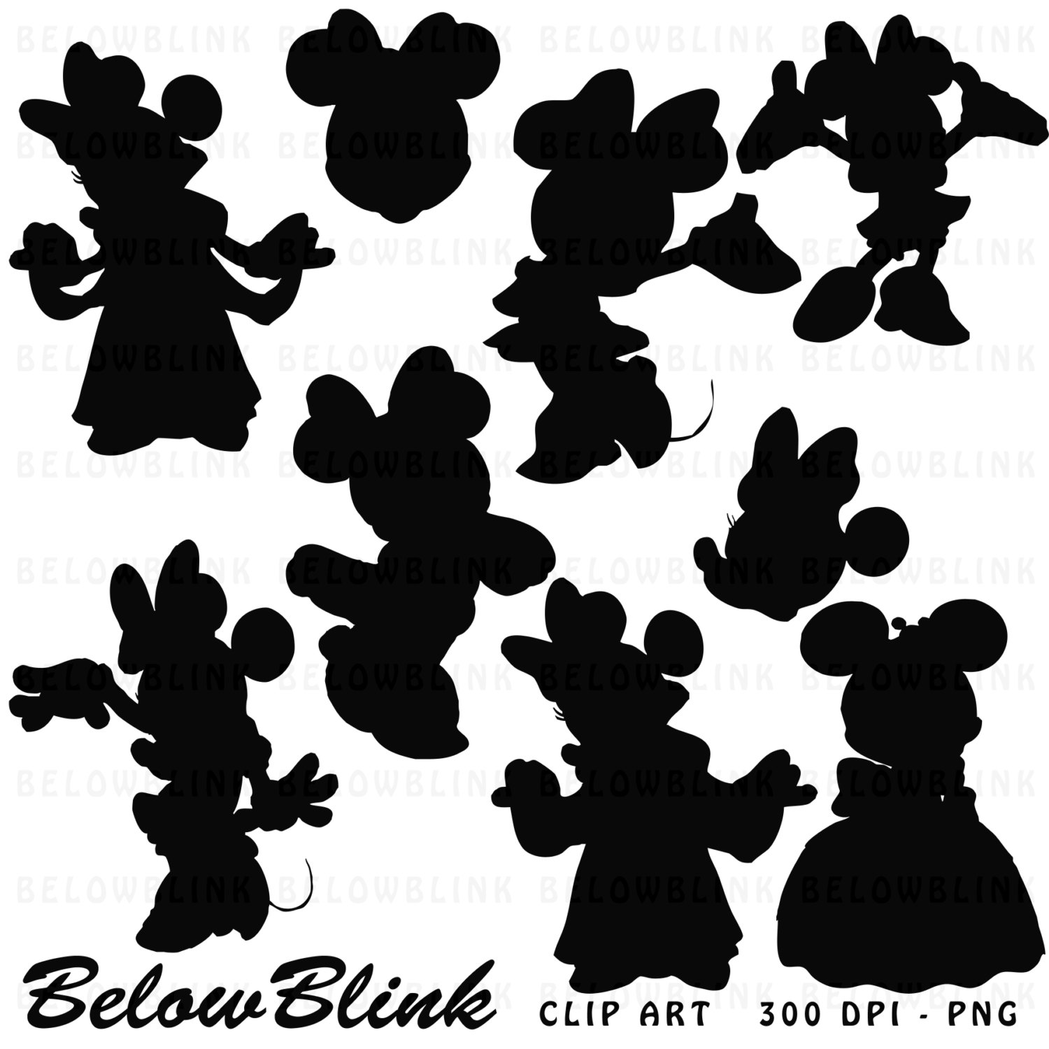 Minnie Mouse Silhouette - Cliparts.co