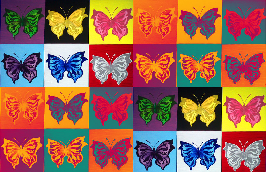Butterfly ART Pop colors by phonemova on DeviantArt