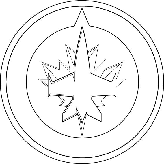 Winnipeg Jets Logo Outline Vector by broken-bison on DeviantArt